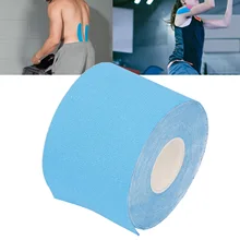 5cm x 5m Muscle Tape Sport Physical Therapy Tape Suitable Elbow Wrist Ankle Plantar Fasciitis Shoulder Relieve Muscle Joint Pain