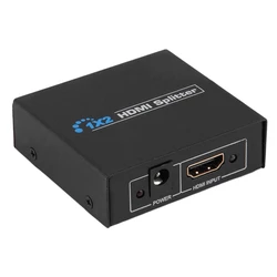 Répartiteur en Y HDMI 2K, 1 en 2 voies, sortie miroir, affichage Audio vidéo HD V 1.4, prise ue 