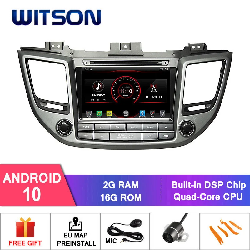 WITSON Android 10 0 2 Гб ОЗУ 16 флэш радио для HYUNDAI ix35/TUCSON 2016 Авто Стерео gps + DAB OBD TPMS DVR Wifi/3G