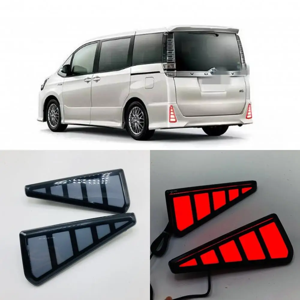 

JanDeNing 2x LED Rear Bumper Reflector Tail Brake Light For Toyota Noah Voxy 80 2016-2019