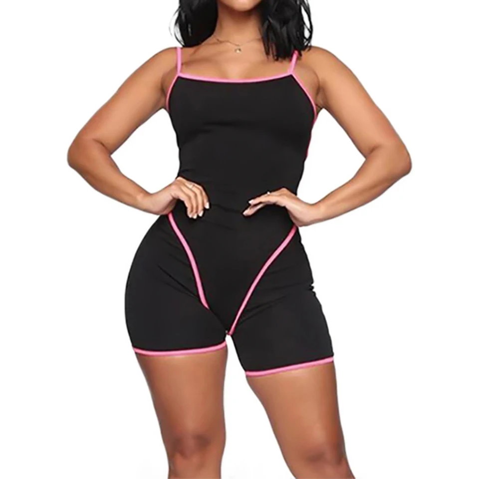 spaghetti strap romper shorts