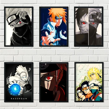 

Naruto Japanese Anime Retro Character Painting Children's Room Bedroom Decorative Painting posters canvas painting M611