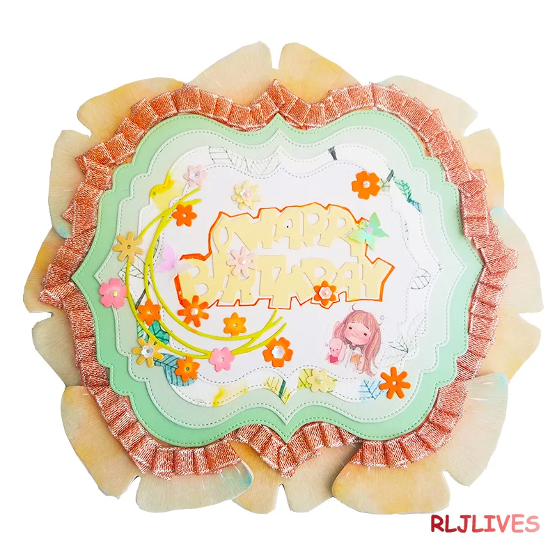Wavy Card Nesting Metal Cutting Dies Stencils for DIY Scrapbooking Stamp/photo album Decorative Embossing Paper Cards | Дом и сад
