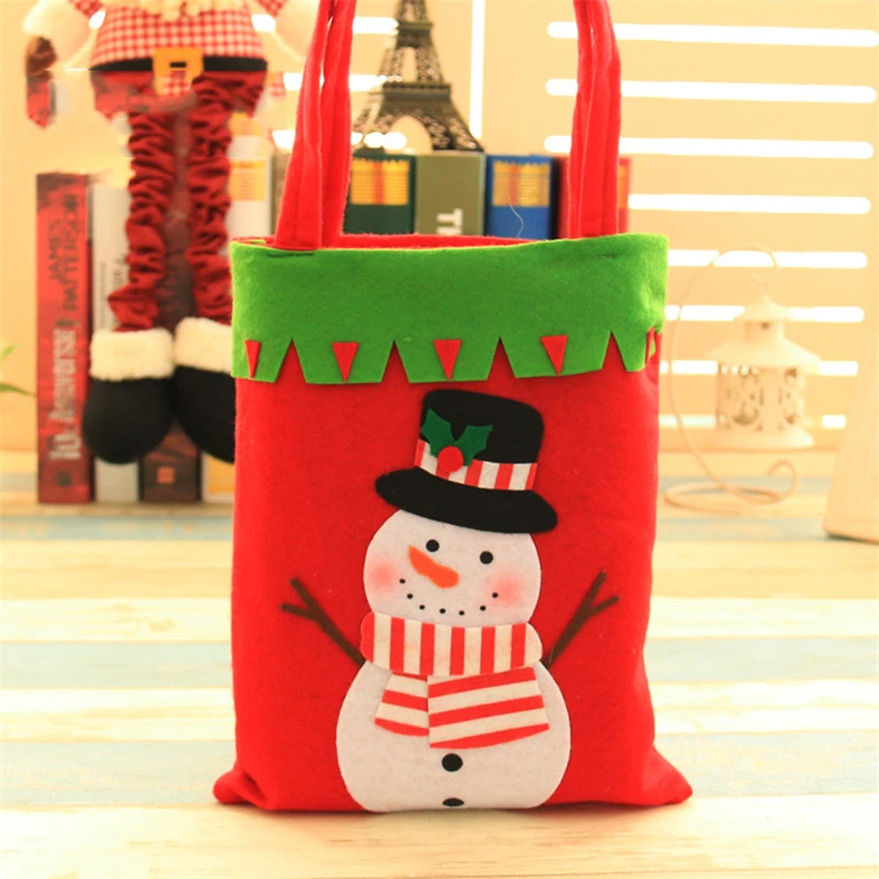 Рождественские конфеты сумки дети забавные подарки изысканный Рождественский вечерние Декор для дома год подарок пакет Санта Клаус дома Navidad 42x21 см