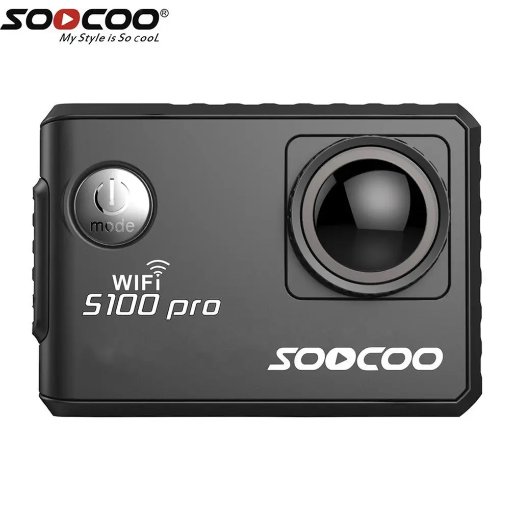 Голосовое управление S100Pro Водонепроницаемая экшн-камера Wifi 4K HD 2,0 сенсорный экран Спортивная камера с микрофоном gps расширение