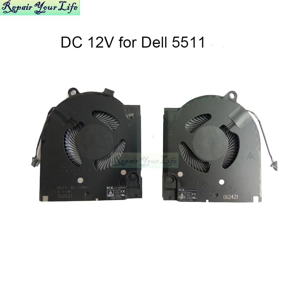 CPU&GPU 冷却ファン　DELLノートパソコン用 Amazon.co.jp: CPU+GPU冷却ファン DELL G5 15 SE 2020 5500 5505
