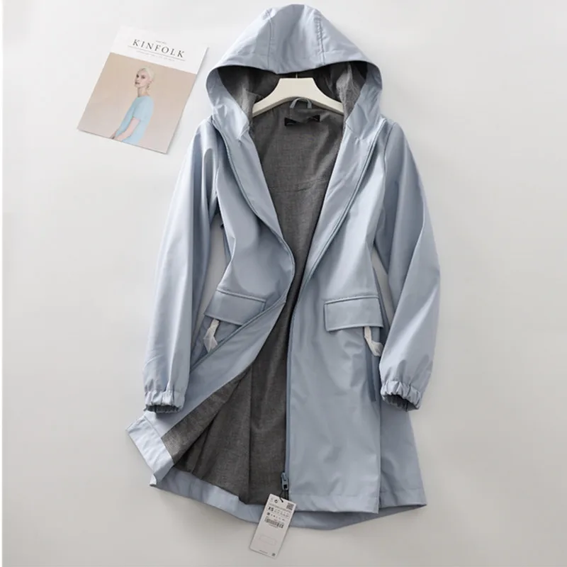 Plus size Women's Loose Medium Length Hooded