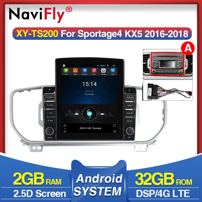 Автомагнитола 2DIN мультимедийный проигрыватель с 4G Wi-Fi экраном 9 7 дюйма GPS dvd для KIA