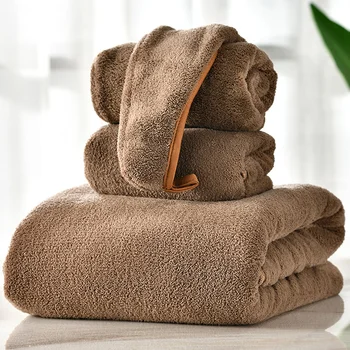 

Bath Towel Cotton Adult Soft Absorbent Personalize Bath Towel Cotton Toalla Pelo Secado Rapido Bathroom Towel Sets Solid HH50YJ