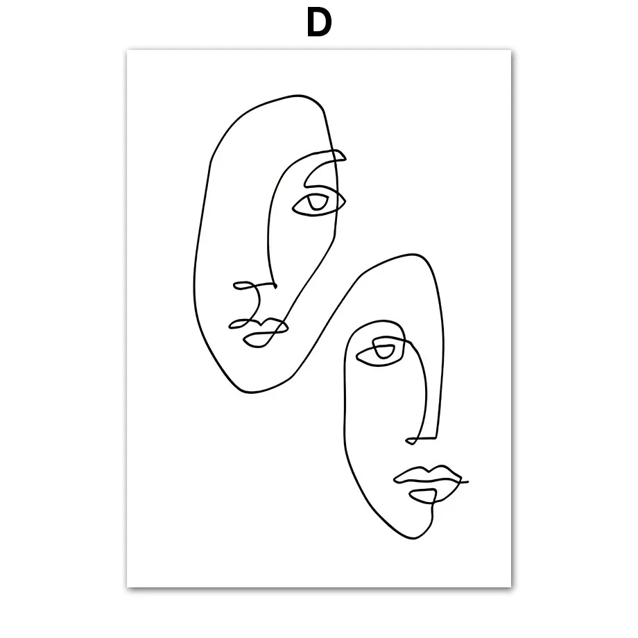 One line drawing face. Abstract woman portrait. Modern minimalism art. -  Vector illustration 25867391 Vector Art at Vecteezy