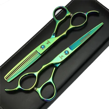 

Aurora 6" Left Hand barber Hairdressing Scissors Japan 440C Scissors and Thinning Scissors Hair salon styling tools