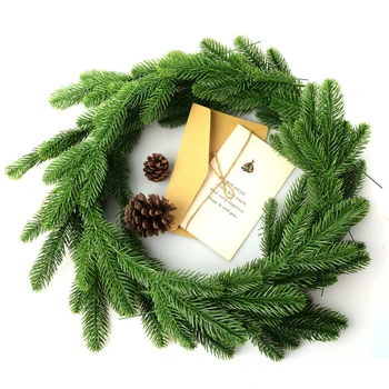

30/50pcs Artificial Pine Branches Green Plant Needle For DIY Garland Wreath Artificial Pine Leaves Artificial Leaves Green