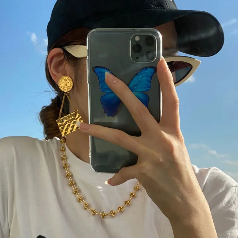 Peri'sBox Chunky Knotted Chain Necklaces Titanium Steel Twisted Link Choker Punk Hip Hop Trendy Necklaces For Women Jewelry 2021