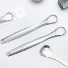 Профессиональный язык из нержавеющей стали очищающий скребок свежего дыхания с покрытием чистящий язык зубная щетка уход за зубами инструменты гигиены полости рта