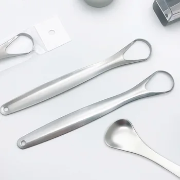 

Profession Stainless Steel Tongue Cleaning Scraper Fresh Breath Coated Cleaning Tongue Toothbrush Dental Care Tools Oral Hygiene