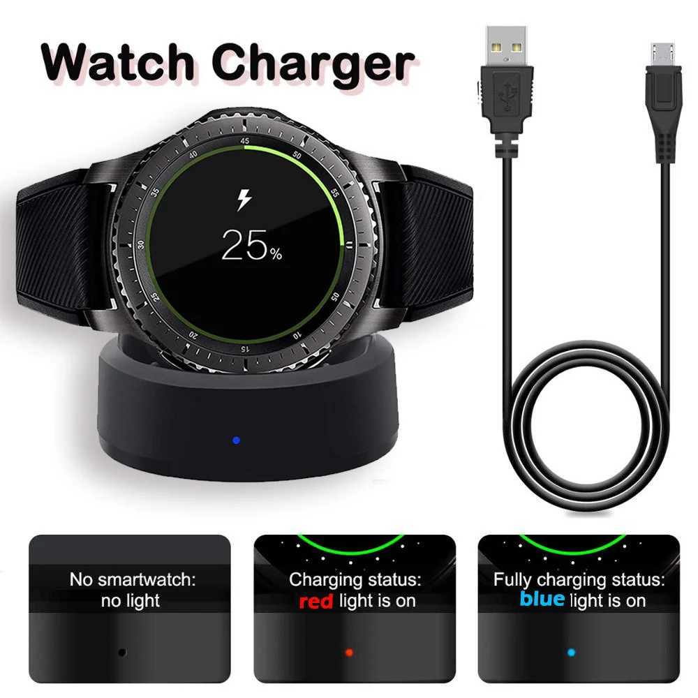 Зарядное устройство для часов samsung galaxy Watch s3 портативное беспроводное быстрое