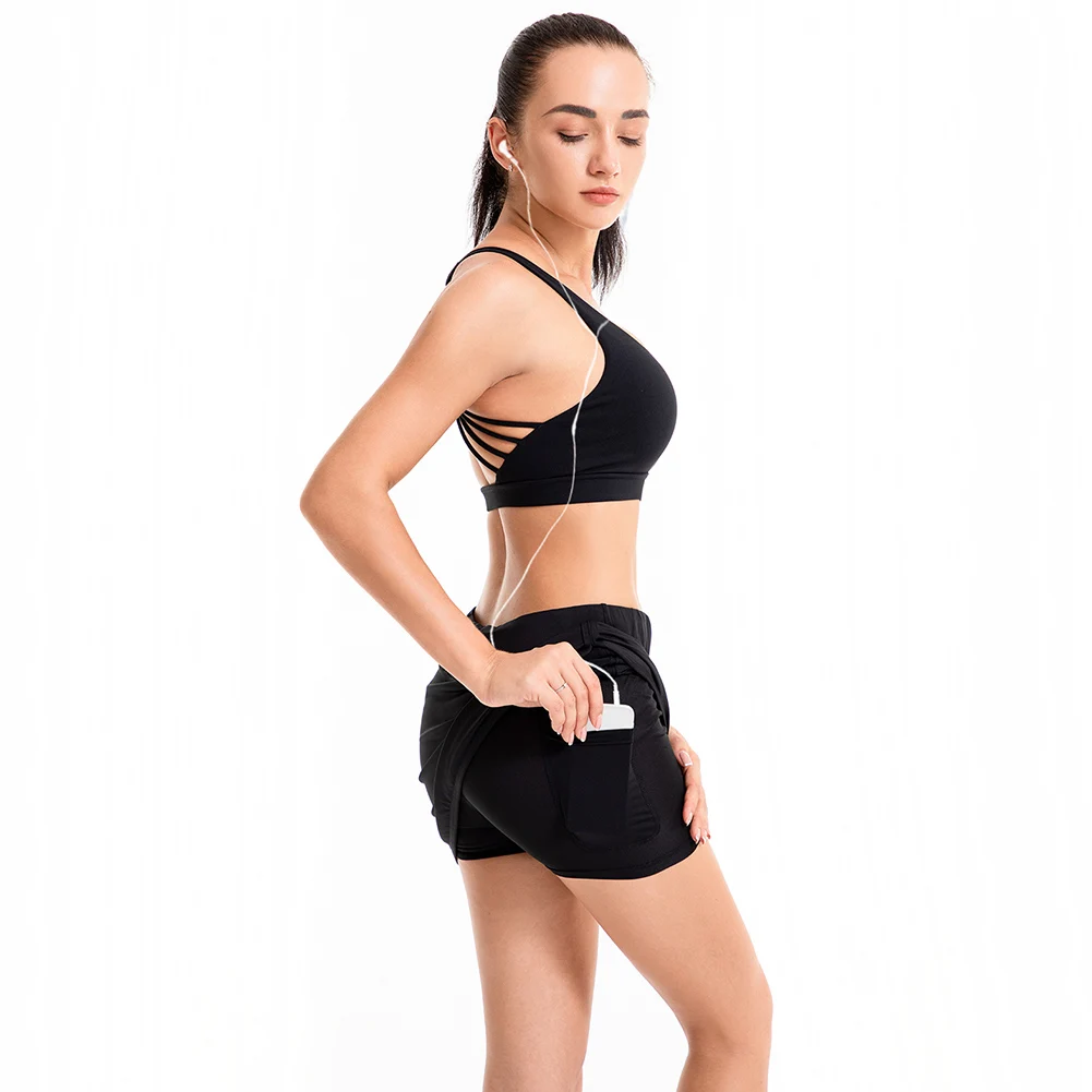 Новая женская спортивная юбка-шорты легкая Спортивная юбка с карманами для бега тенниса