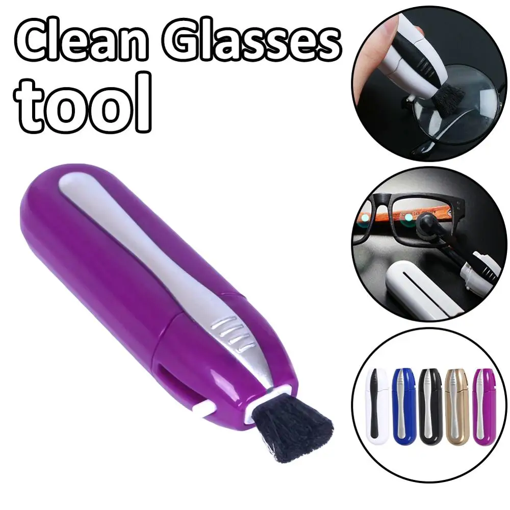 

Hot Sale Random Glasses Eyeglass Cleaner Brush Microfiber Spectacles Cleaner Brush Cleaning Tool Multi-Function Portable