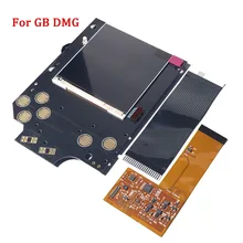Tela cheia ips lcd kits de substituição para gb dmg ips lcd luz de fundo alto brilho 36 cores de fundo vintage ajustável