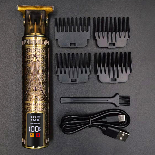 Electric Hair Clipper Hair Cutting Machine T9 Trimmer For Men Razor LCD display Beard Trimmer Men's Shaver Gift USB Charge