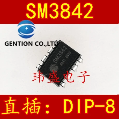 

20 шт., SM3842 3842, чип DIP-8 встроенный блок 100%, новый и оригинальный