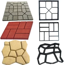 

Plastic Garden Walk Pavement Mold DIY Manually Reusable Durable Hexagon Paving Cement Brick Stone Road Concrete Paving Mould