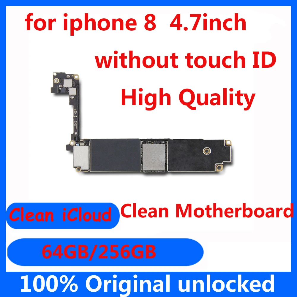 Материнская плата для iphone 8 64 Гб 256 ГБ оригинальная Заводская разблокированная без touch ID с полным чипом для iphone 8 материнская плата