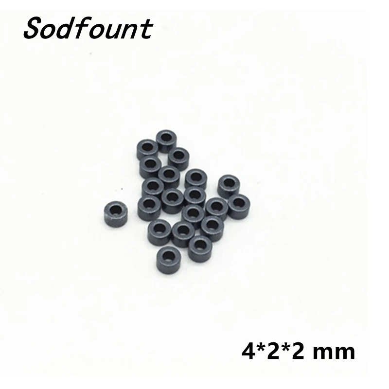 Ferrite Filter Iron Powder Cores 100pcs Hollow Ferrite Hole Beads 3.5*3*1.5 4*2*2 mm anti-interference EMI Filter Ring Nickel Zinc Through Flux