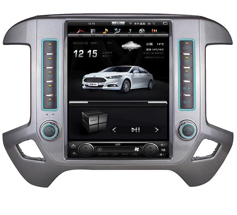 10," tesla вертикальный экран android 7,1 автомобильный gps-навигатор для GMC Sierra Chevrolet Silverado LD через Vtrux грузовик