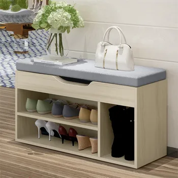 

Simple Modern Shoe Storage Stool Fashion Sofa Bench Change Shoe Bench Shoe Rack With Cushion Seat