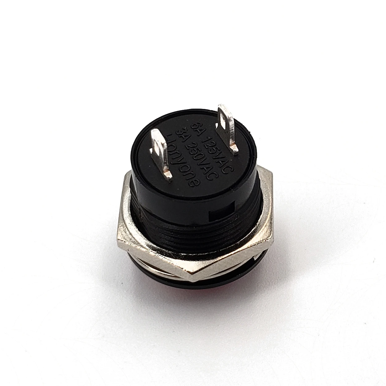 5 шт. PB02 16 мм Мгновенный Выкл мама 2Pin SPST нормально открытый круглый кнопочный