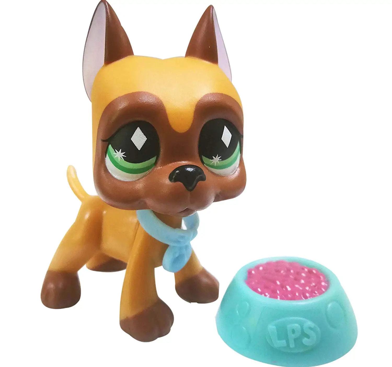 

Pet shop Mask Great Dane OOAK Custome Make Brown Diamond Eyes Collection Figure Kids Girls Boys Birthday Gift