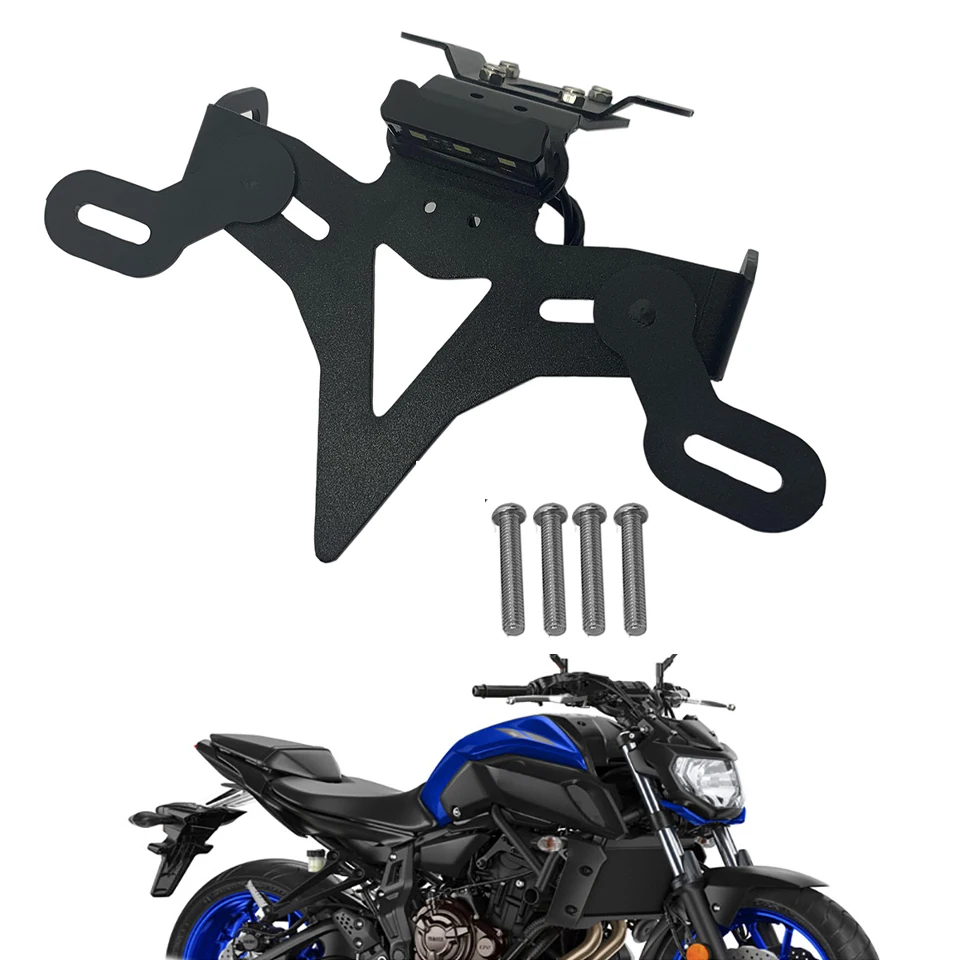 Portatarga Per Motocicletta Portatarga Posteriore A Led Per Yamaha Mt 07 Mt07 Mt-07 Fz 07 Fz07 Fz-07 2013-2019