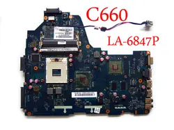 Материнская плата для ноутбука Toshiba Satellite C660 PWWAA LA-6847P K000114920 PGA988A HM55 DDR3 100% полностью протестированы