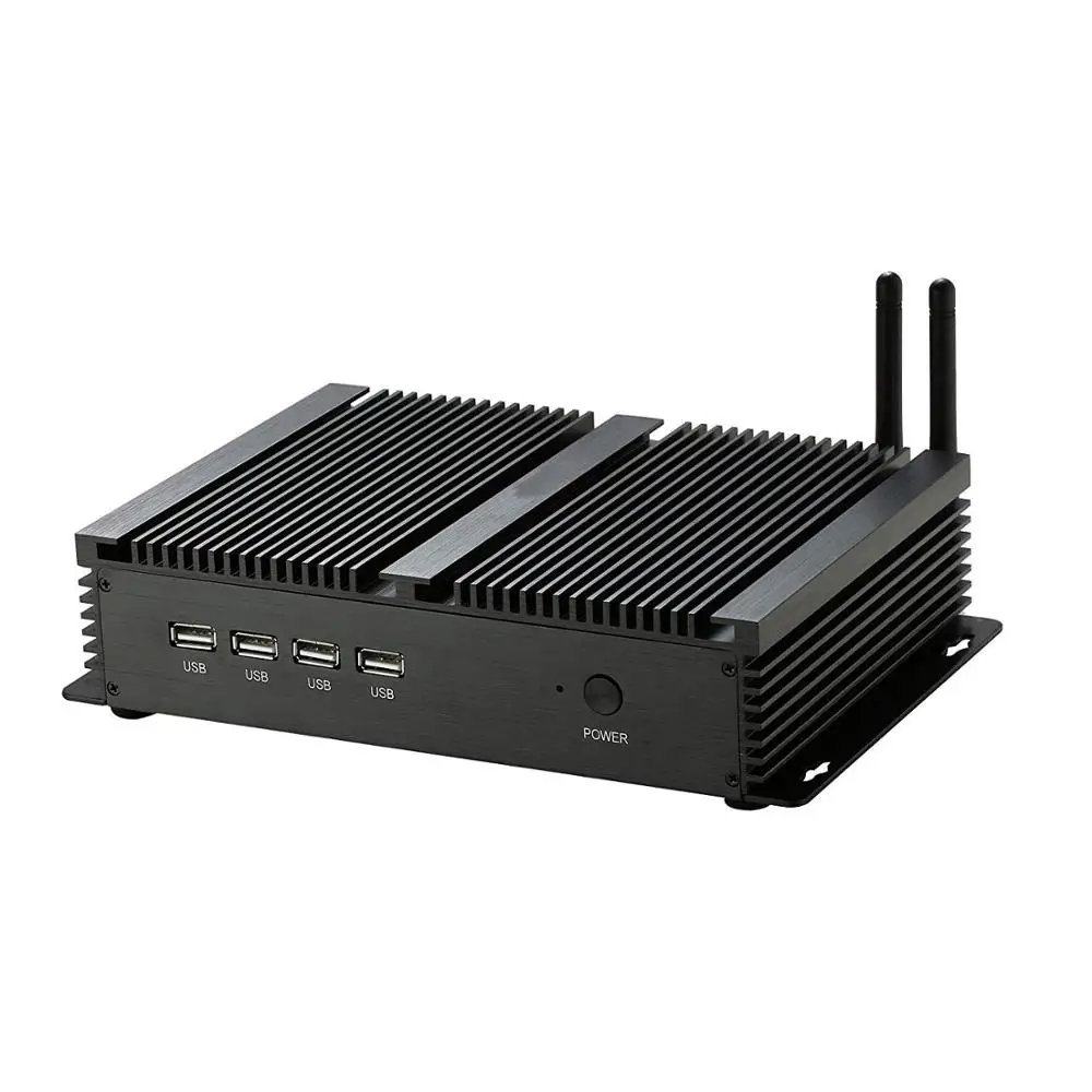 Безвентиляторный мини ПК Windows XP/7/8/10 Intel Core i5 3317U 1007U 2 * Lans 4 RS232 COM промышленный