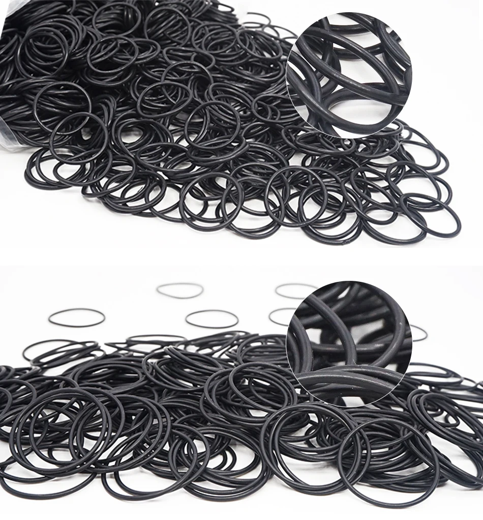 Dicke CS1.8/2.65mm Schwarzer FKM O-Ring FPM Fluorkautschuk Dichtungsring Elastischer Gummi-Waschring Spot-Großhandel – Detail 7