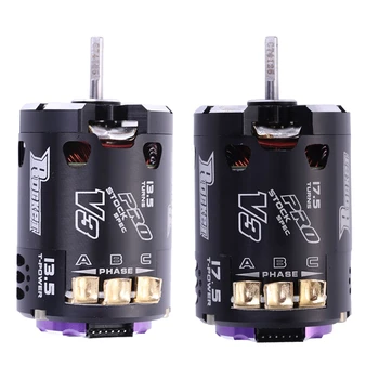 

SURPASS HOBBY 2 Pcs V3 540 Sensored SPEC RC Brushless Motor for 1/10 RC Racing Car Truck RC Car Parts Accessories Purple Black ,