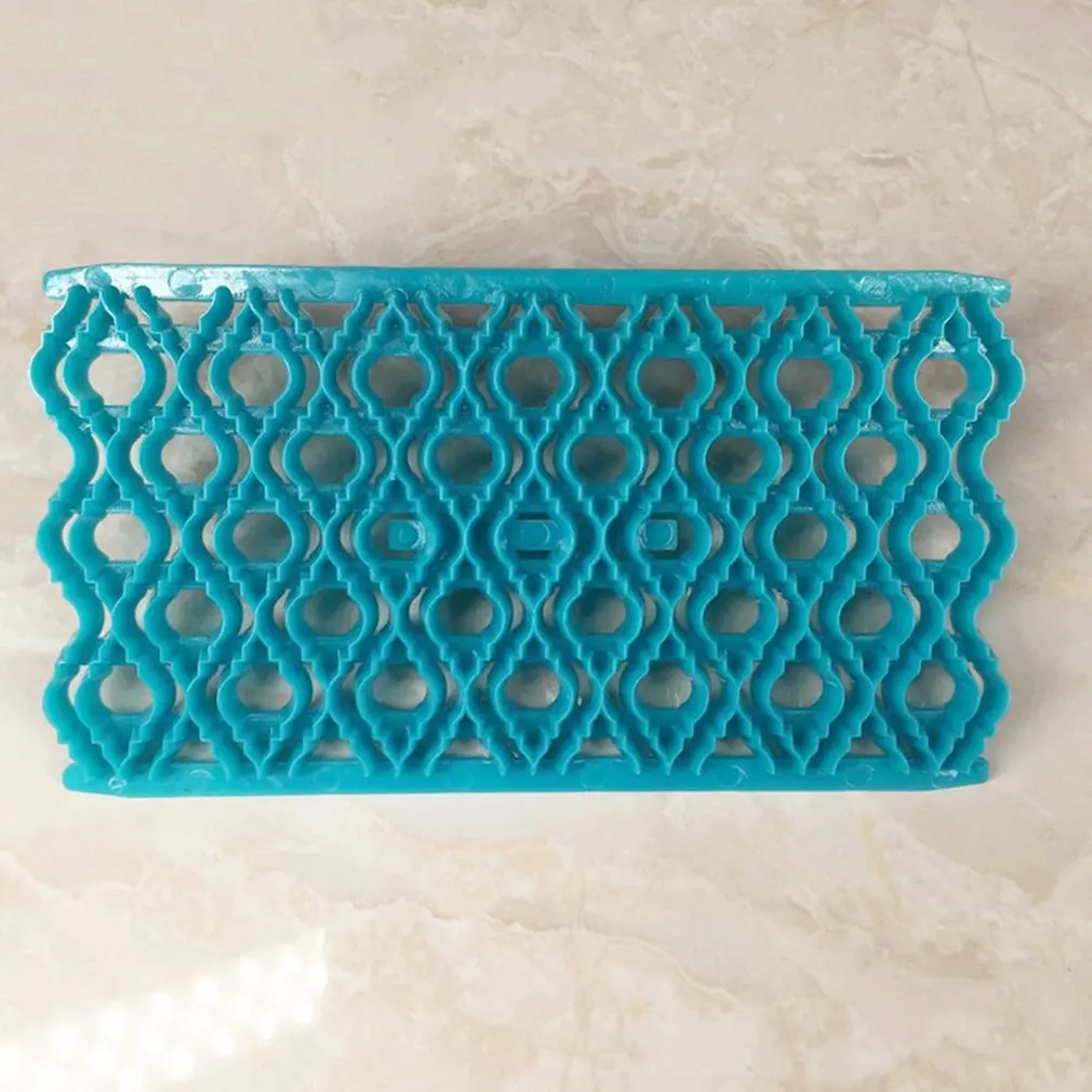 

Irregular Plaid Flower Cake Printing Mould Mold Tools For Kitchen Baking