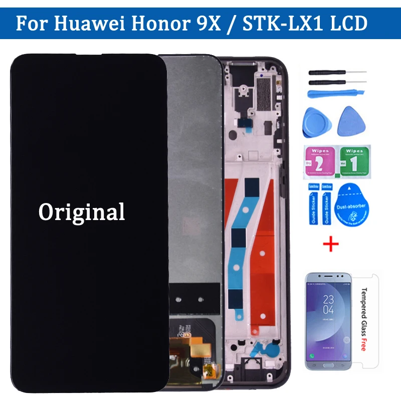 Оригинальный ЖК дисплей для Huawei Honor 9X 6 59 дюймовый сенсорный экран дигитайзер в