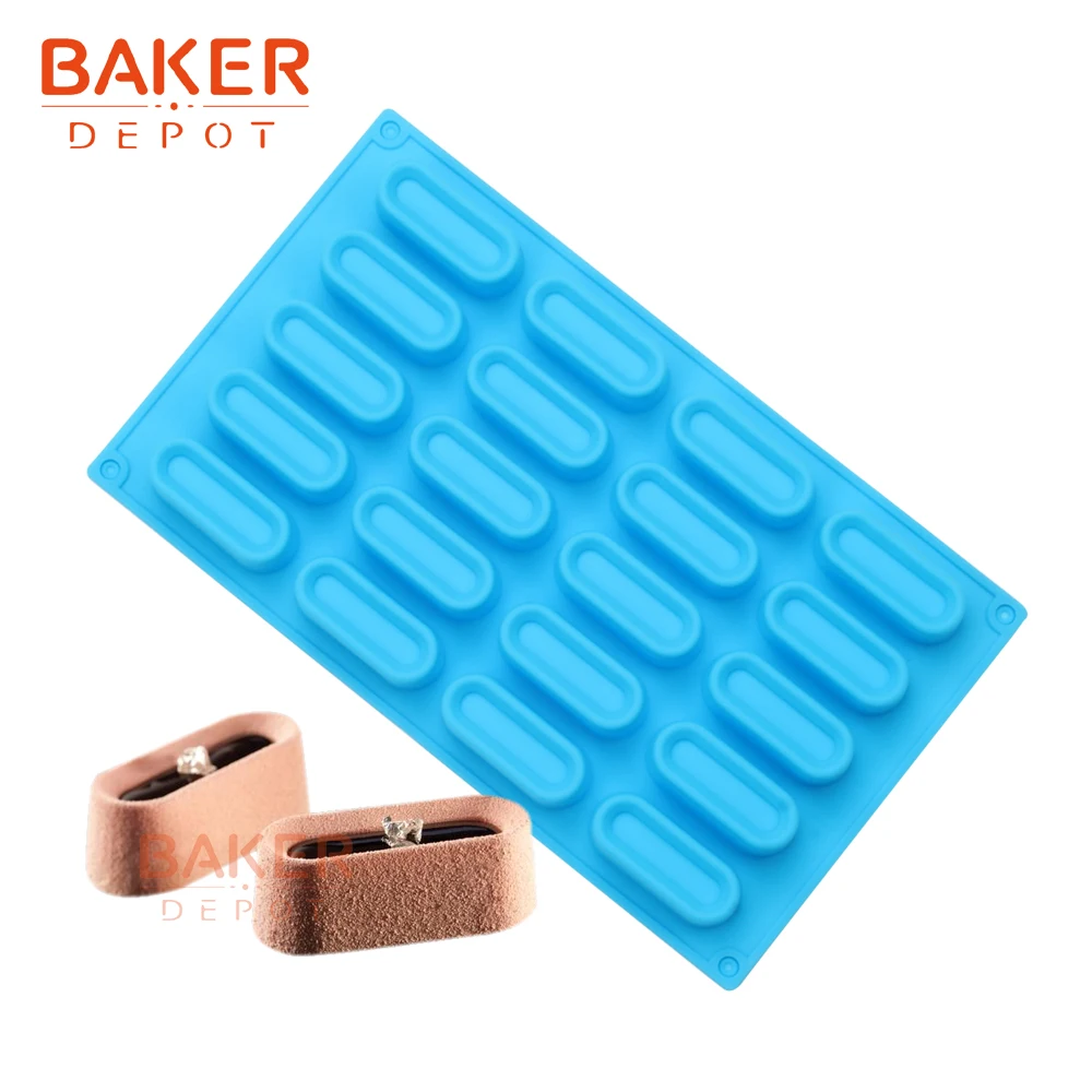 BAKER DEPOT силиконовая форма для муссовый торт Овальный хлеб бисквитный шоколадный десерт форма инструмент для украшения торта DIY мыло ручной работы смола