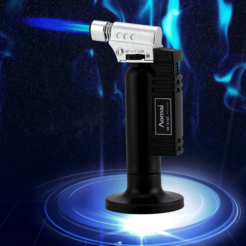 Уличная турбо зажигалка струйная Бутановая Зажигалка для сигар газовая сигарет