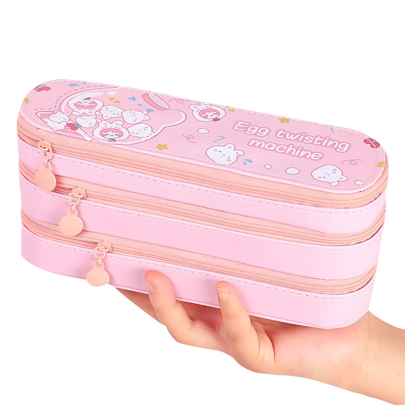 & sasa Crafts estuche de lápices de gran con dibujos animados, bolsas de multifuncionales de Tres capas para la vuelta al colegio para niñas|Estuches escolares| AliExpress