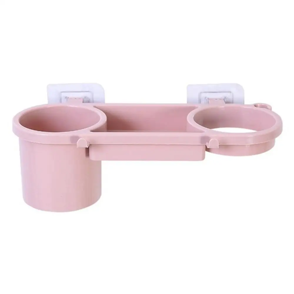 pink Клей Фен держатель ABS Настенный Кронштейн устойчивый клей держатель; для хранения Санузел стеллаж для хранения - Цвет: pink