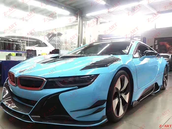 

2014-2019 Z-ART for BMW I8 carbon fiber front flap for i8 carbon fiber front splitter for BMW I8 carbon fiber wind splitter