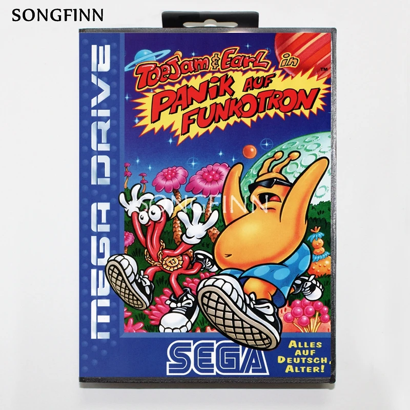 16 бит MD карта памяти с коробкой для Sega Mega Drive Genesis Megadrive - Toe Jam &amp Earl 2 | Электроника