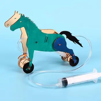 

Assembly DIY Mechanical Horse Materials Kit Fun Model Educational Toys
