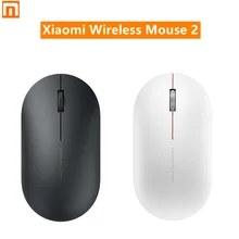 XIAOMI — Wireless Mouse 2, souris optique de jeu, sans fil, WiFi, 2,4 GHz, accessoire pour ordinateur laptop, Notebook, de bureau, silencieux, portable et léger; de format mini, 1000DPI 