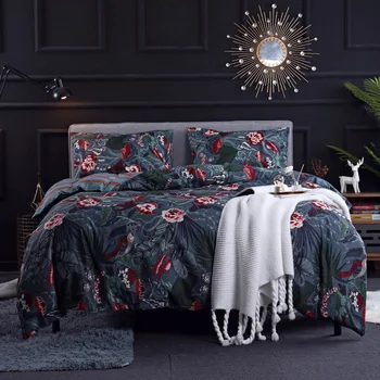 

Animals Printing Comforter Printing Bedding Set Colorful Bed Sheet Include Quilt Cover Pillowcase 2/3PCS Queen Bed Coverings