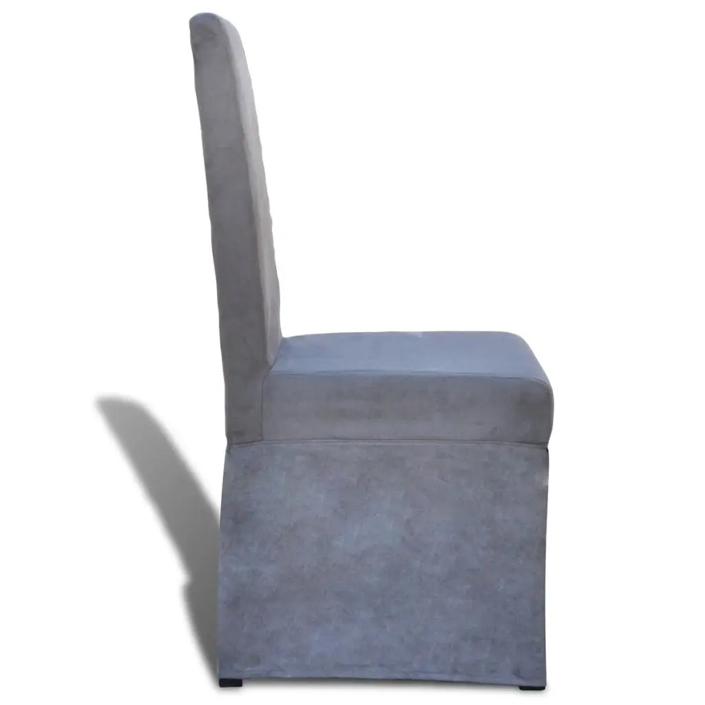 Подкладка для стульев для стола темно-серый 4 предмета серая подкладка для кухни гостиной с мягким сиденьем и спинкой из замши для легкой чистки