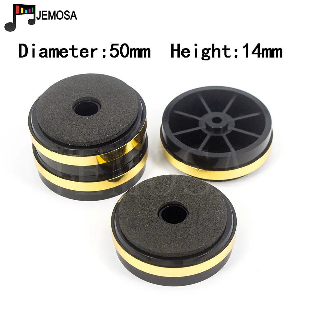 4PCS 50*14mm Plastic mats Amplifier Feet Speaker Turntable CD Player